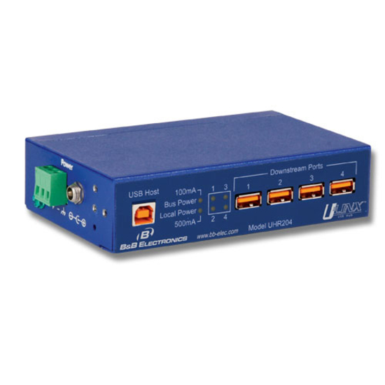 B&B USB 4 PORT INDUSTRIAL HUB
