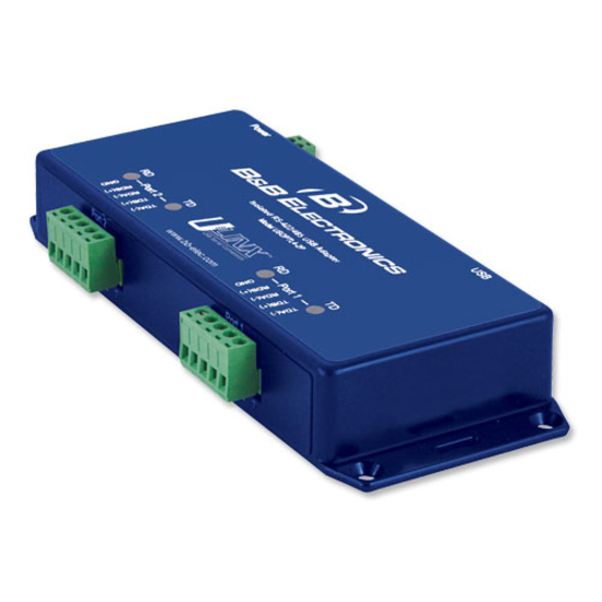 USB To Isolated Serial 2 Port RS-422/485 W/Terminal Block - B+B SmartWorx