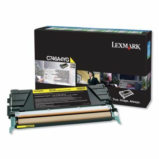 Lexmark Laser Toner Cartridge - Return Program - Yellow - 1 Each