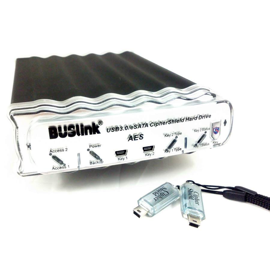 Buslink CipherShield CSX-4T-U3KKB 4 TB Hard Drive - 3.5" External - SATA