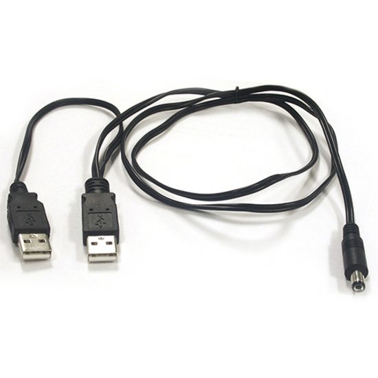 B&B Double-USB Power Cable (for ALL MiniMc models) (36" cable)