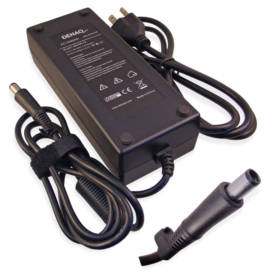DENAQ 19.5V 6.7A 7.4mm-5.0mm AC Adapter for DELL Inspiron, Latitude, Precision, Studio, Vostro & XPS Series Laptops