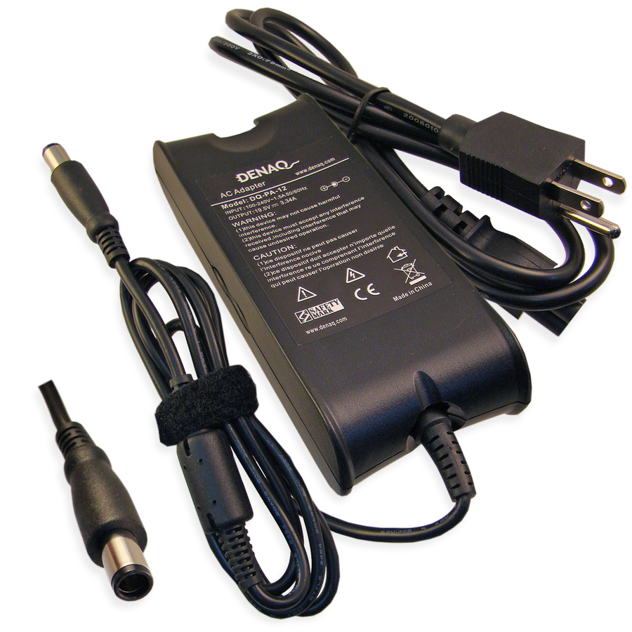 DENAQ 19.5V 3.34A 7.4mm-5.0mm AC Adapter for DELL Inspiron, Latitude, Precision, Studio, Vostro & XPS Series Laptops