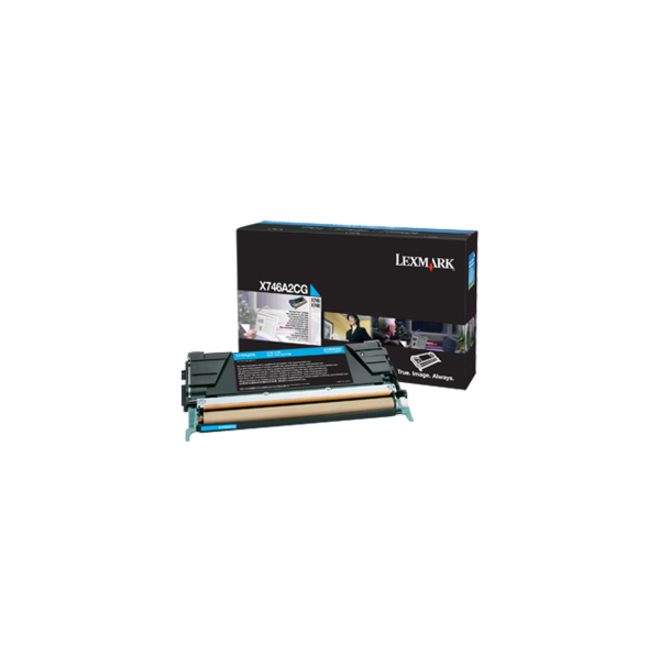 Lexmark Laser Toner Cartridge - Cyan - 1 / Pack