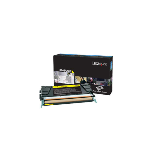 Lexmark Standard Yield Laser Toner Cartridge - Yellow - 1 / Pack