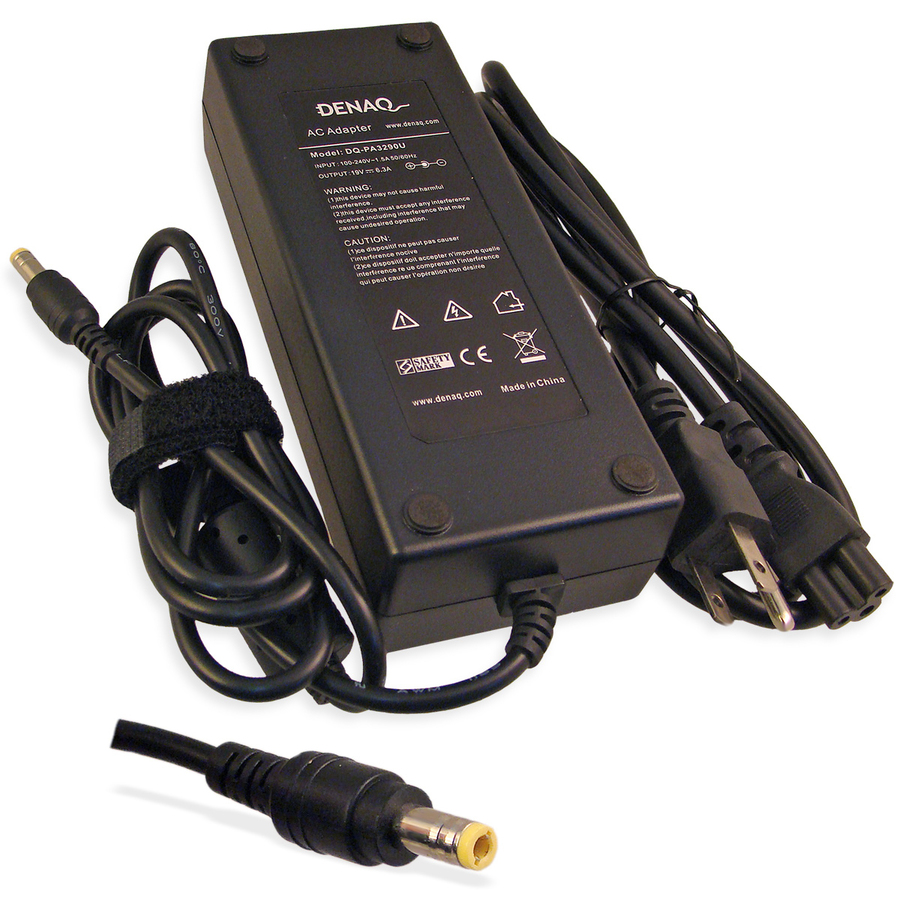 DENAQ 19V 6.3A 5.5mm-2.5mm AC Adapter for TOSHIBA Satellite Series Laptops