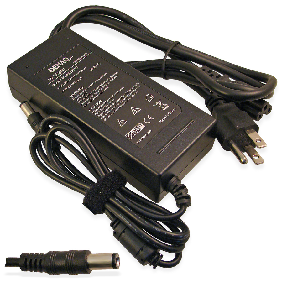 DENAQ 15V 6A 6.0mm-3.0mm AC Adapter for TOSHIBA Tecra, Satellite, Satellite Pro & Portege Series Laptops