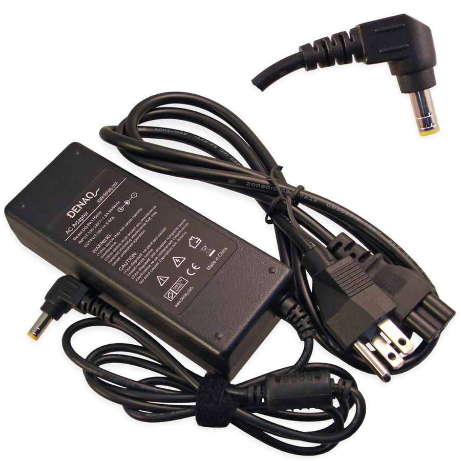 DENAQ 19V 3.95A 5.5mm-2.5mm AC Adapter for TOSHIBA Satellite Series Laptops
