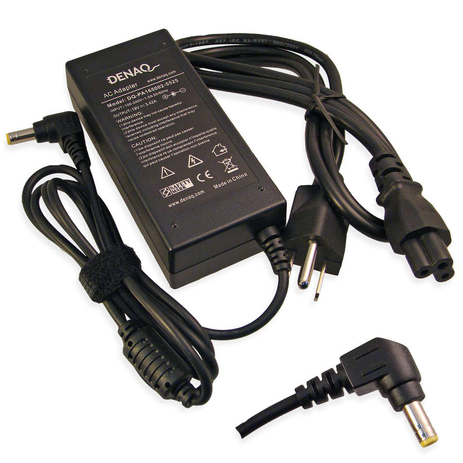 DENAQ 19V 3.42A 5.5mm-2.5mm AC Adapter for ACER TravelMate Series Laptops