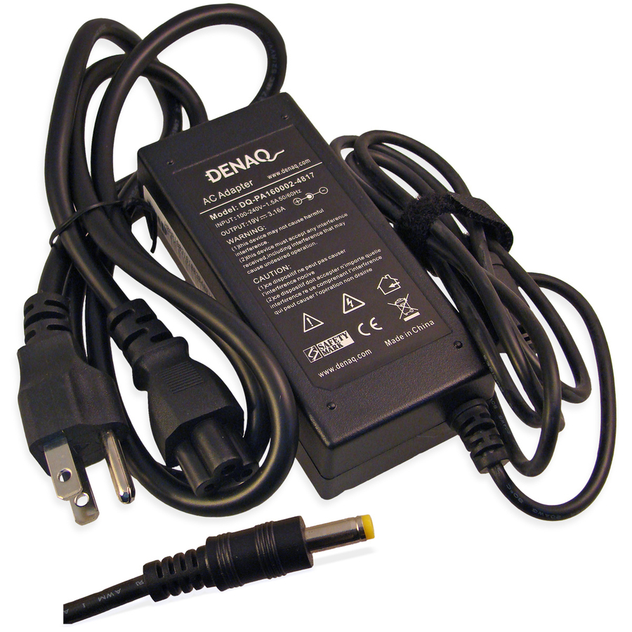 DENAQ 19V 3.16A 4.8mm-1.7mm AC Adapter for ACER TravelMate Series Laptops