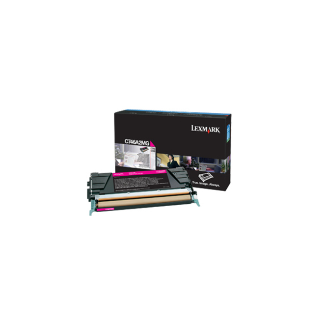Lexmark Standard Yield Laser Toner Cartridge - Magenta - 1 / Pack