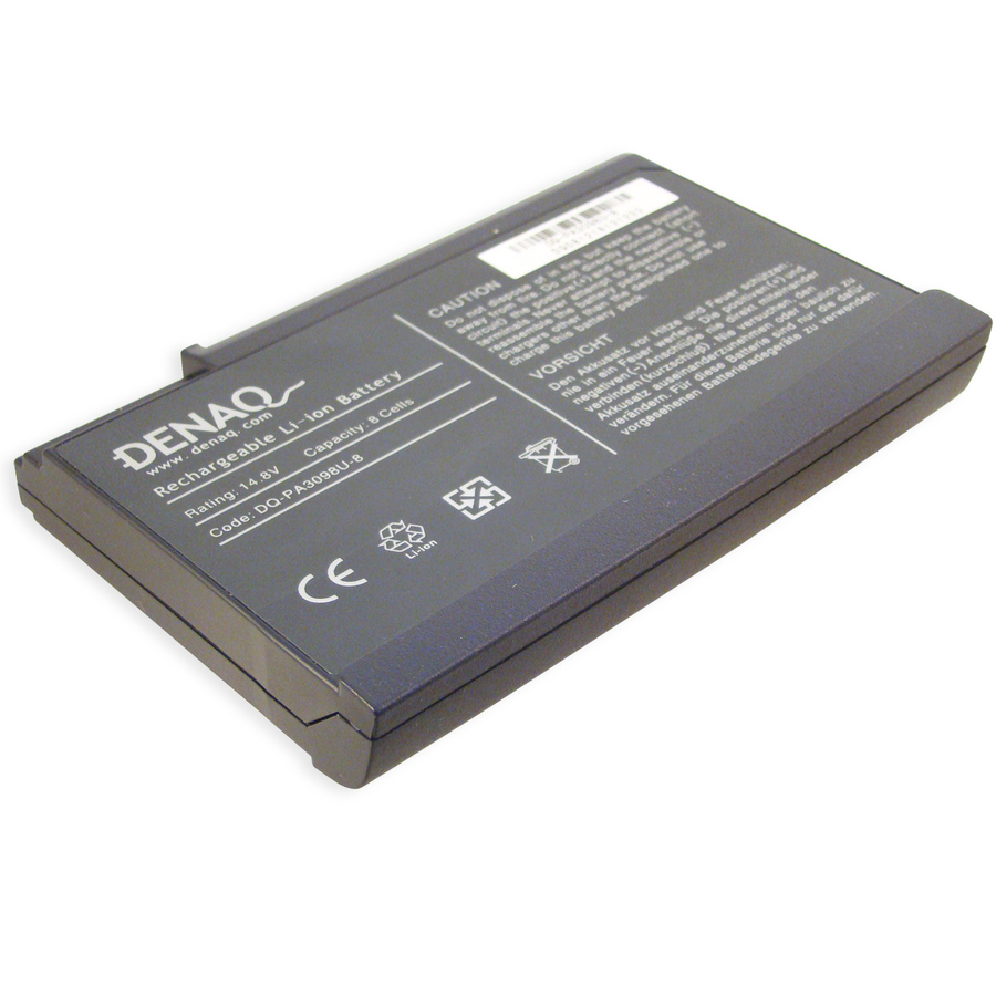 DENAQ 8-Cell 5200mAh Li-Ion Laptop Battery for TOSHIBA Satellite 1200-S121, 1200-S122, 1200-S252, 3000-100, 3000-400, 3000-514, 3000-601, 3000-S304, 3000-S307, 3000-S353, 3000-S514, 3000-X4, 3005-S303, 3005-S304, 3005-S403, 3005-S504