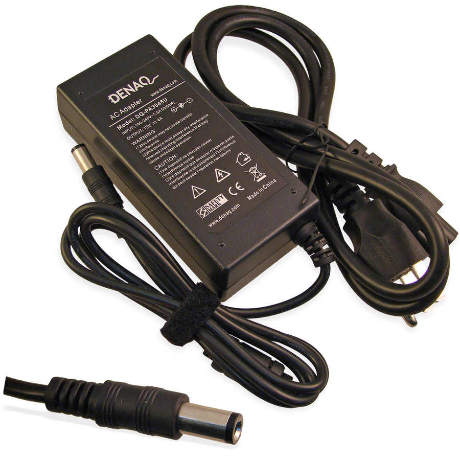 DENAQ 15V 4A 6.0mm-3.0mm AC Adapter for TOSHIBA Tecra, Satellite & Portege Series Laptops