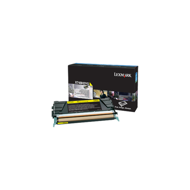 Lexmark Original Laser Toner Cartridge - Yellow Pack