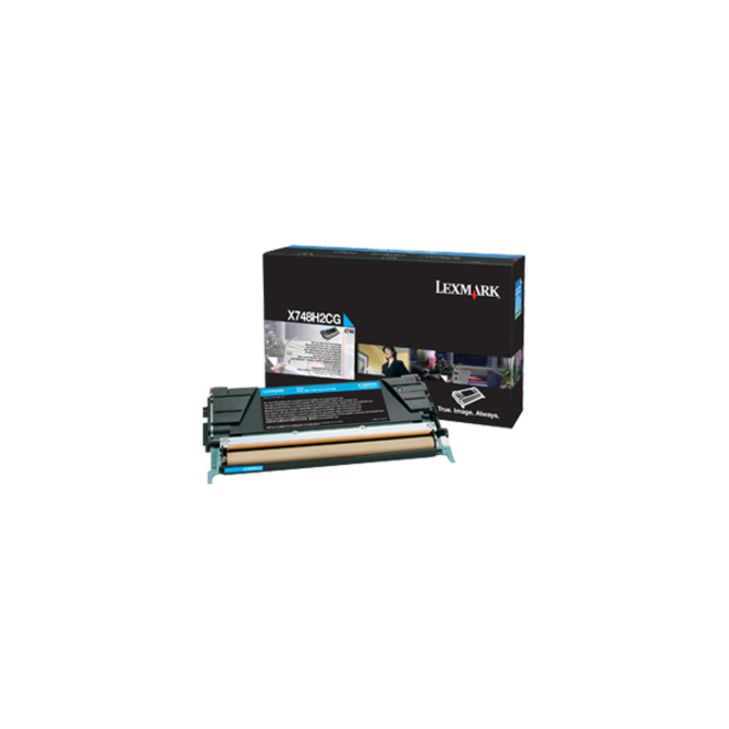 Lexmark High Yield Laser Toner Cartridge - Cyan - 1 Pack