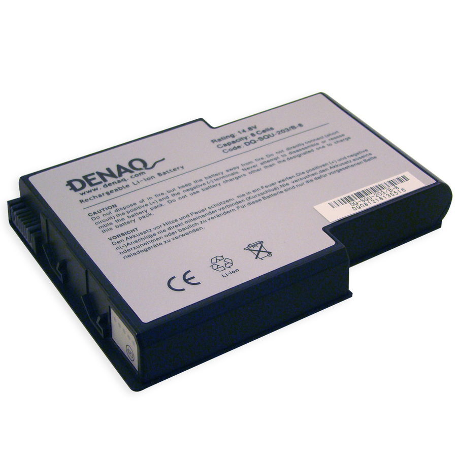 DENAQ 8-Cell 4400mAh Li-Ion Laptop Battery for GATEWAY Solo 400, 450 (black)