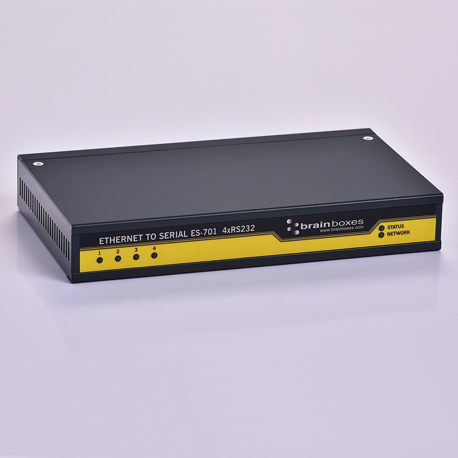 Brainboxes 4 Port RS232 Ethernet to Serial Adapter