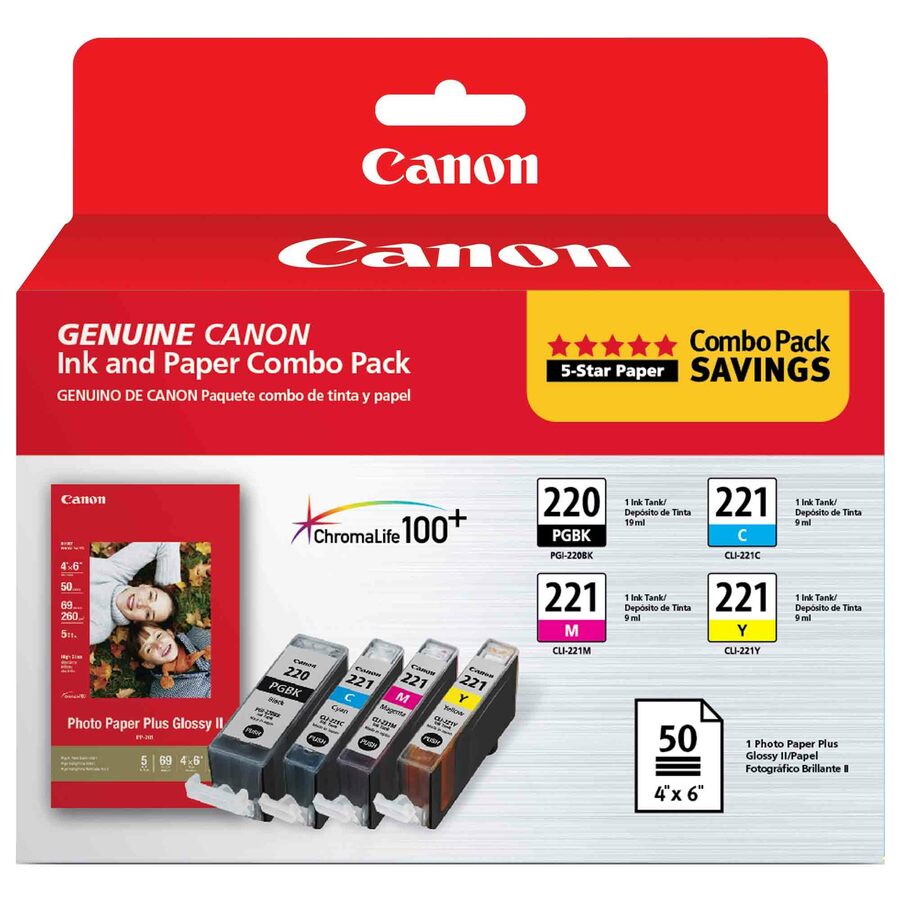 Canon 2945B011 Original Inkjet Ink Cartridge - Black, Cyan, Magenta, Yellow Pack