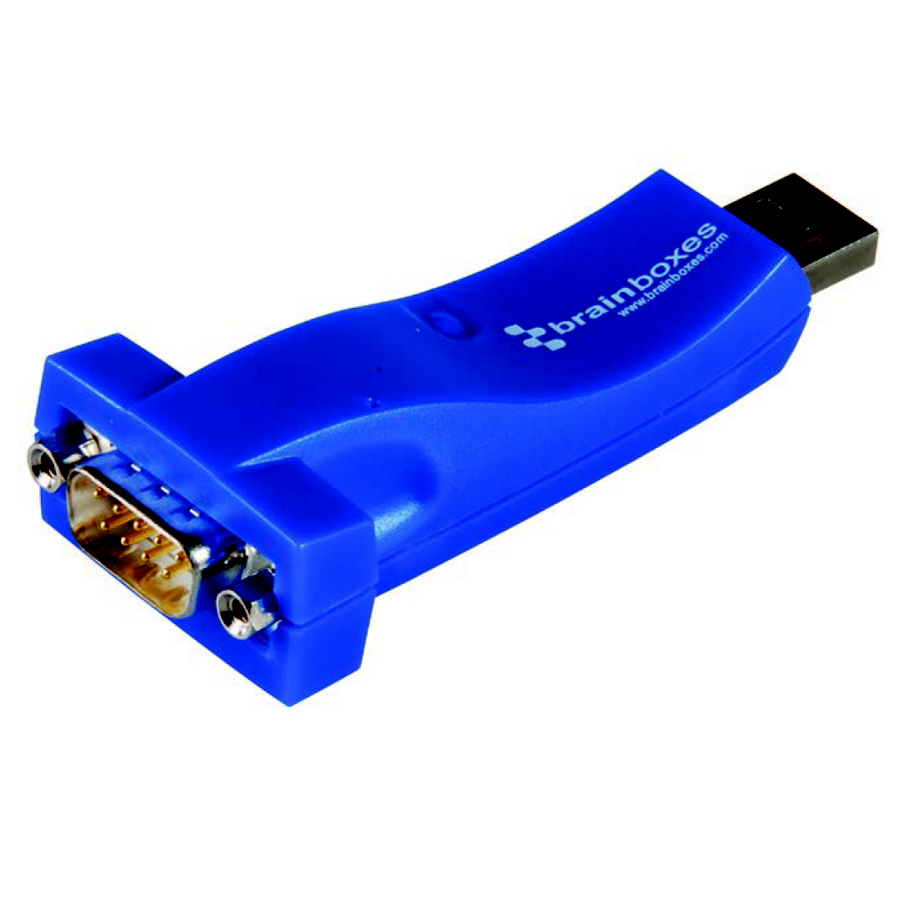 Brainboxes 1 Port RS232 USB to Serial Adapter