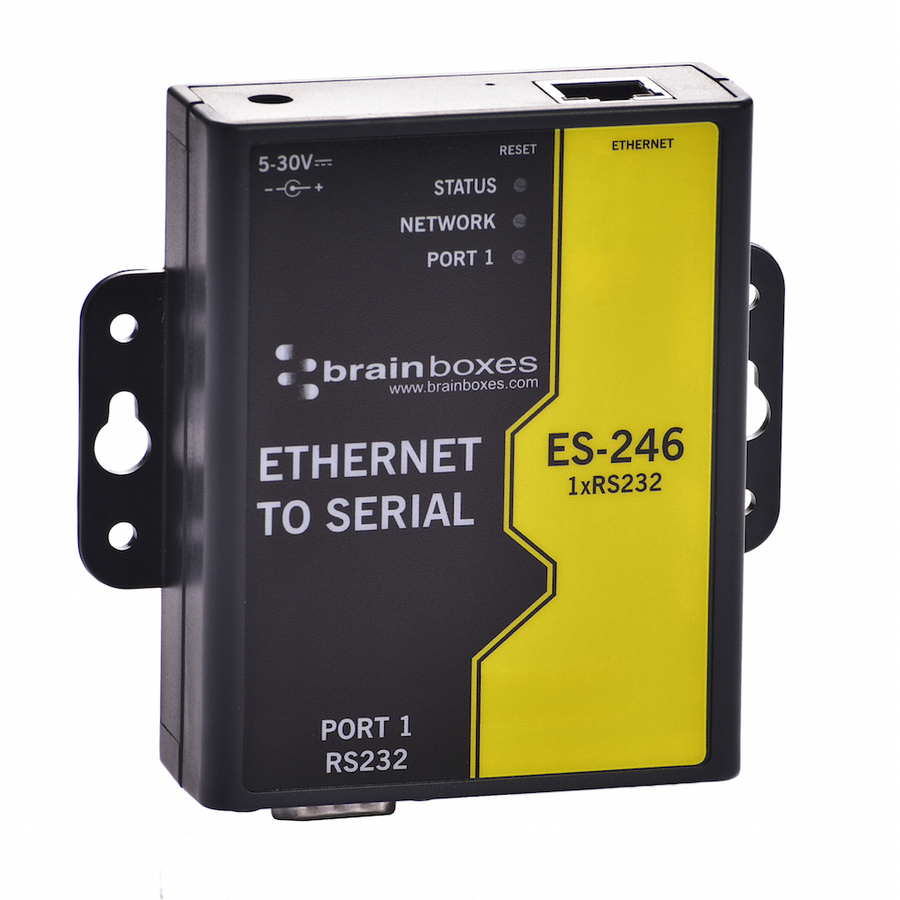 Brainboxes 1 Port RS232 Ethernet to Serial Adapter