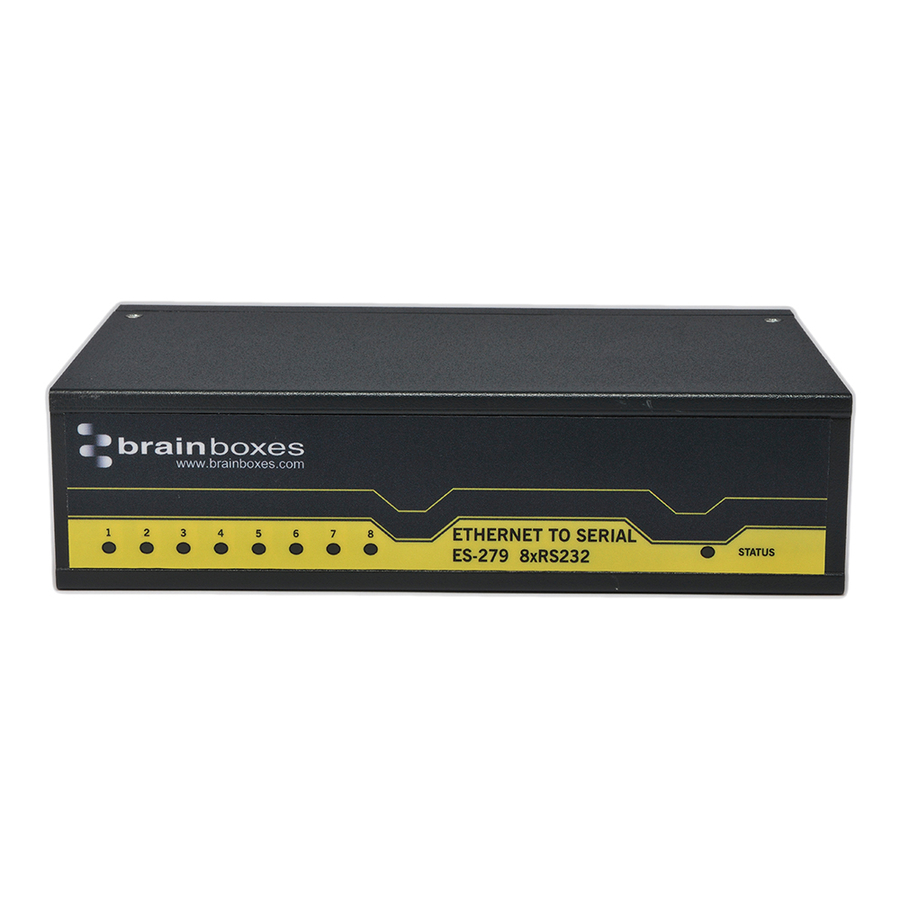 Brainboxes 8 Port RS232 Ethernet to Serial Adapter