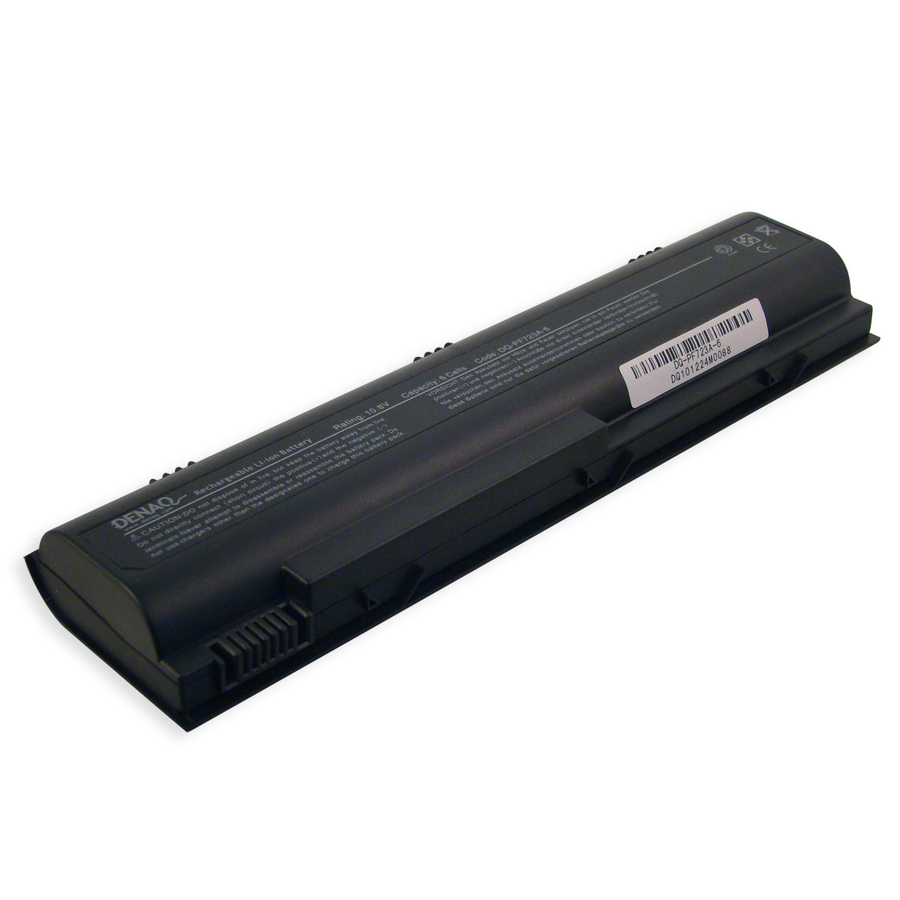 DENAQ 6-Cell 4400mAh Li-Ion Laptop Battery for HP Business Notebook NX4800; Pavilion DV1000, DV4000, DV5000, ZE2000; Presario C300, C500, M2000, V2000, V2100, V2200, V2300, V2400, V4000, V5000; Special Edition L2000