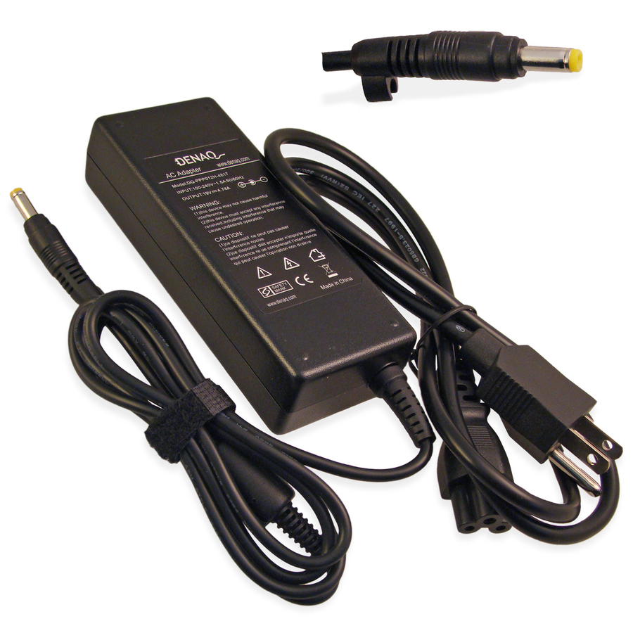 DENAQ 19V 4.74A 4.8mm-1.7mm AC Adapter for HP/Compaq Business Notebook, Presario & Pavilion Series Laptops