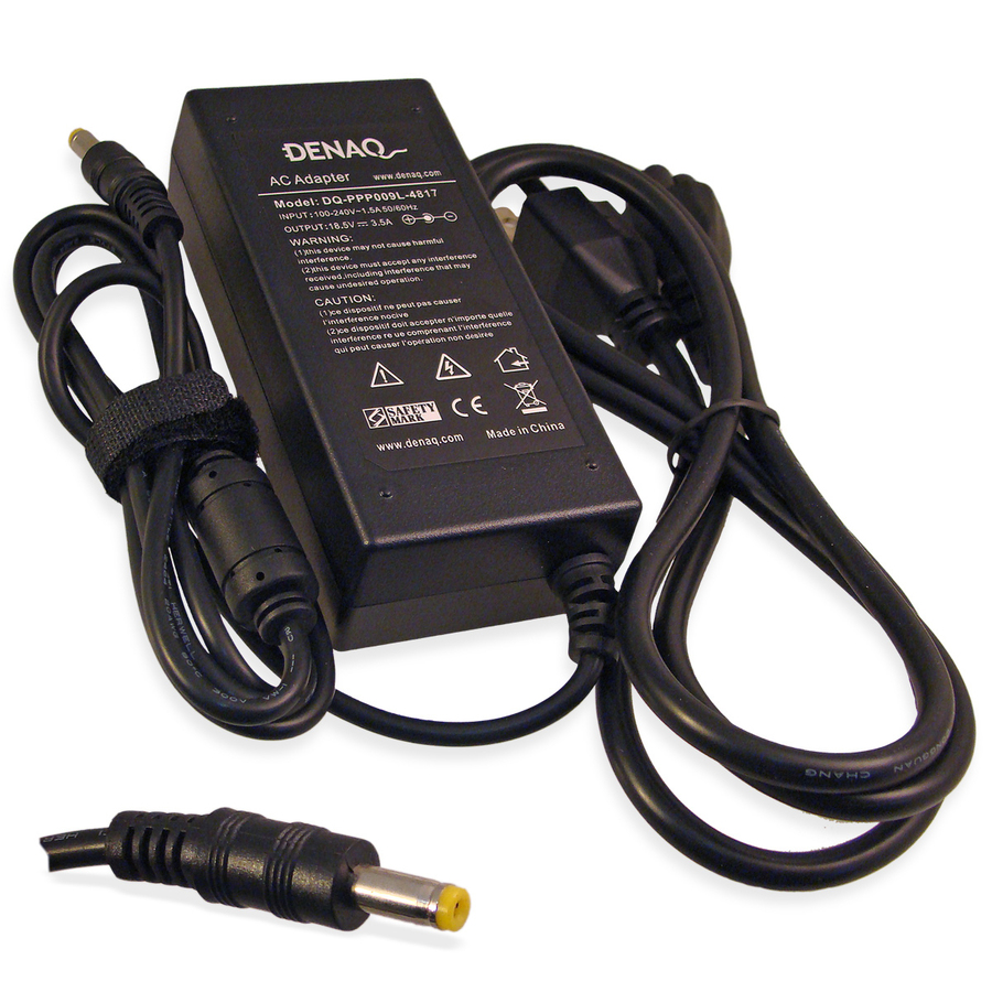 DENAQ 18.5V 3.5A 4.8mm-1.7mm AC Adapter for HP/Compaq Business Notebook, Presario & Pavilion Series Laptops