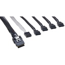 Microchip Adaptec Mini SAS to 4 x SATA Fan-out Cable with SFF-8448 Sideband Signals