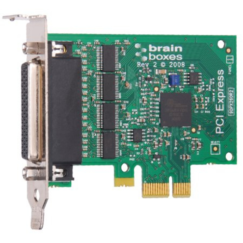 Brainboxes 4 Port RS232 Low Profile PCI Express Serial Card