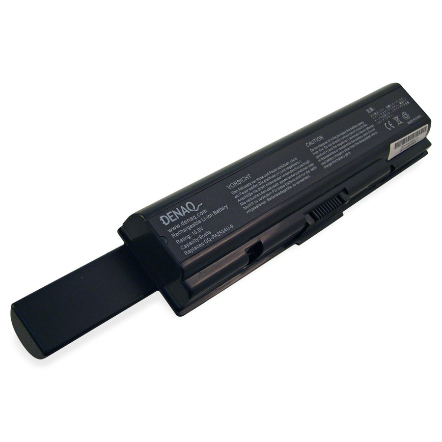 DENAQ 9-Cell 6600mAh Li-Ion Laptop Battery for TOSHIBA Equium A200 Satellite A200, A205, A210, A215, A300, A305, A350, A355, A500, A505, L300, L305, L455, L500, 505, L550, L555, M200, M205 Series; Satellite Pro A200, A210 Series