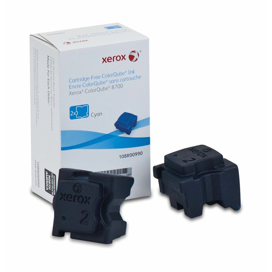 Xerox Genuine ColorQube™ 8700 Cyan Solid Ink (4200 Pages) - 108R00990
