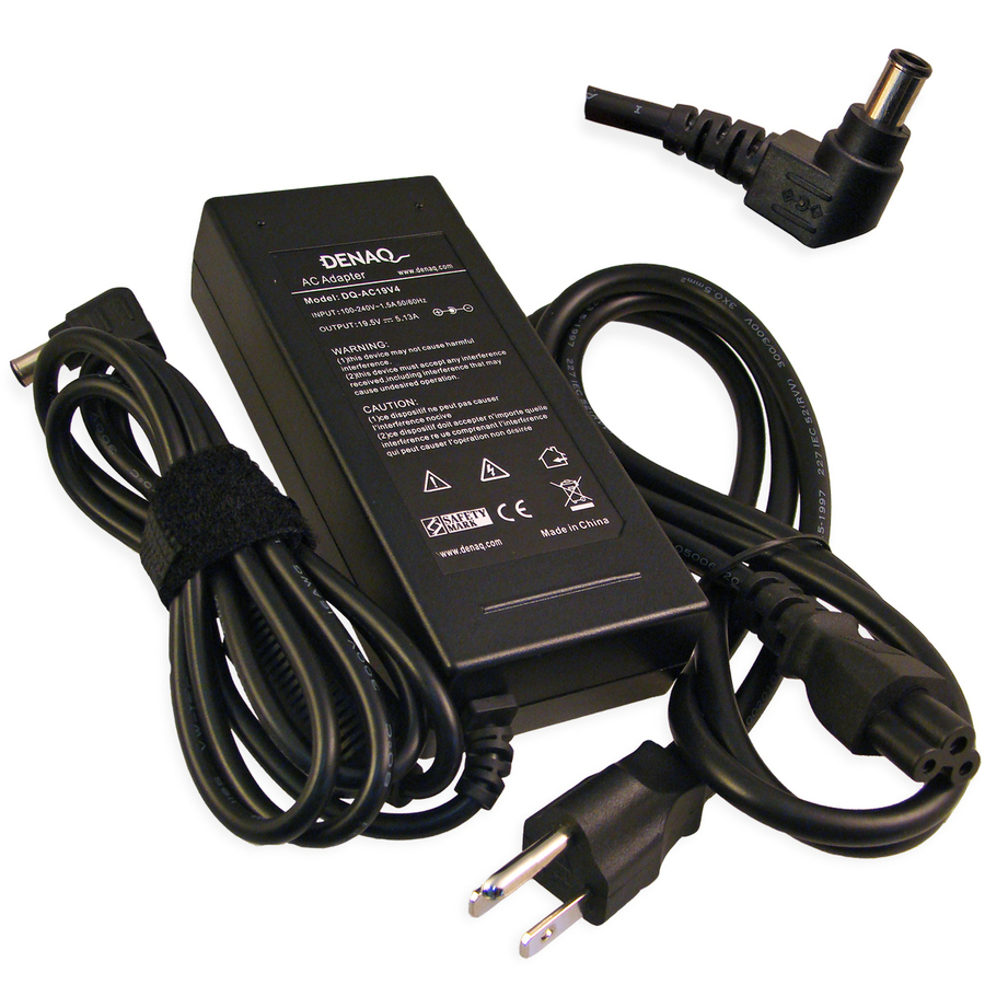 DENAQ 19.5V 5.13A 6.0mm-4.4mm AC Adapter for SONY PCG Series Laptops