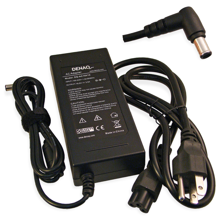 DENAQ 19.5V 3.9A 6.0mm-4.4mm AC Adapter for SONY PCG Series Laptops