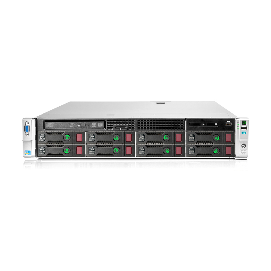 HPE ProLiant DL380p G8 2U Rack Server - 2 Xeon E5-2640 2.50 GHz - 16 GB RAM - Serial Attached SCSI (SAS) Controller