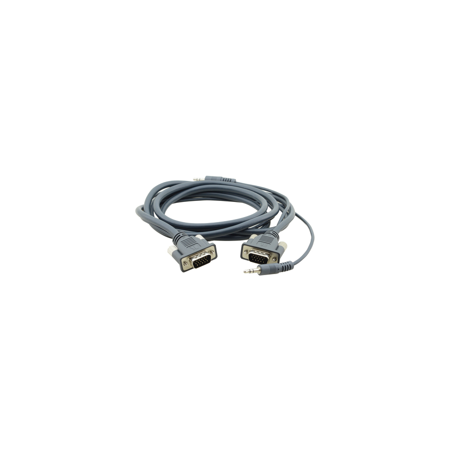 Kramer 15-pin HD (M) to 15-pin HD (M) & 3.5mm Stereo Audio Micro VGA Cable