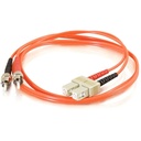 C2G-1m SC-ST 62.5/125 OM1 Duplex Multimode Fiber Optic Cable (TAA Compliant) - Orange