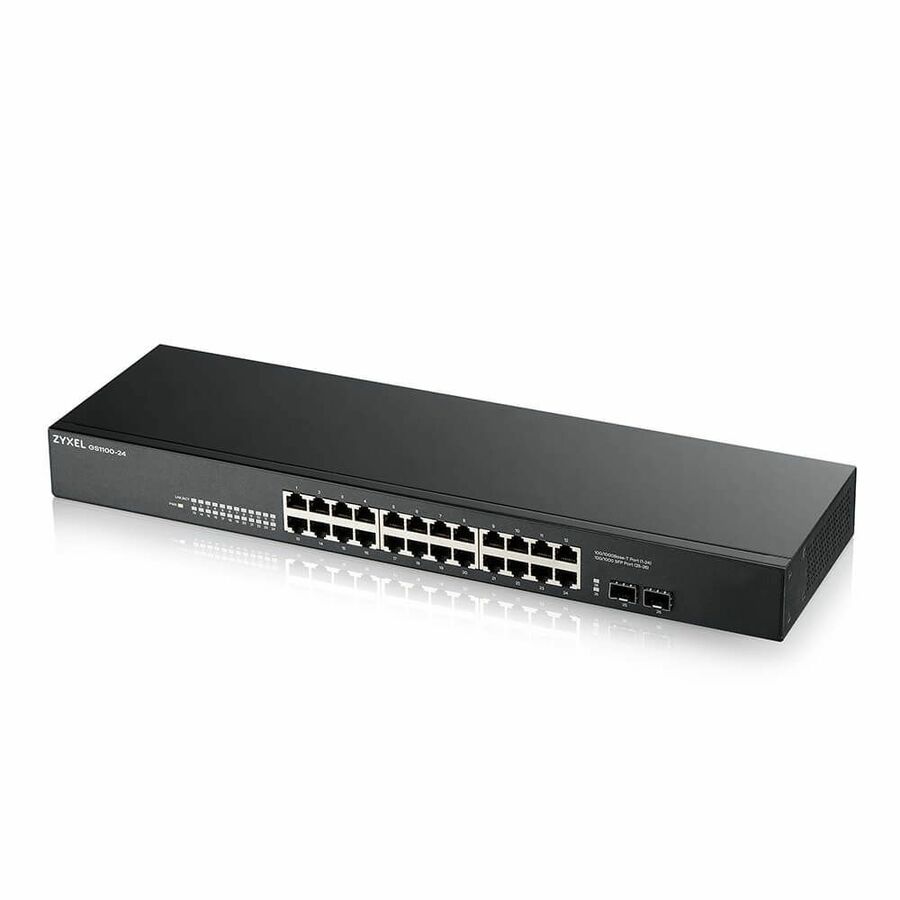 ZYXEL GS1100-24 24-Port Gigabit Ethernet Switch with 2 SFP Uplinks