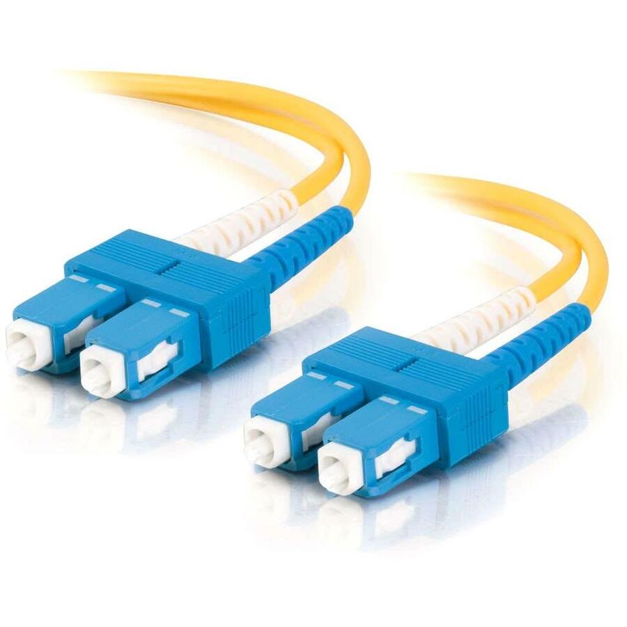 C2G-2m SC-SC 9/125 OS1 Duplex Singlemode Fiber Optic Cable (TAA Compliant) - Yellow