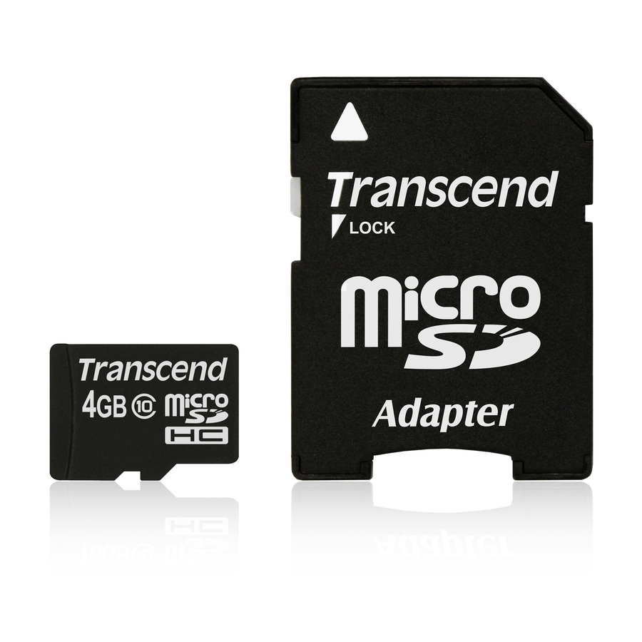 Transcend TS4GUSDHC10 4 GB Class 10 microSDHC