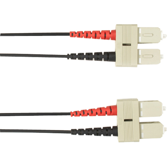 Black Box Colored Fiber OM2 50/125 Multimode Fiber Optic Patch Cable-OFNR PVC
