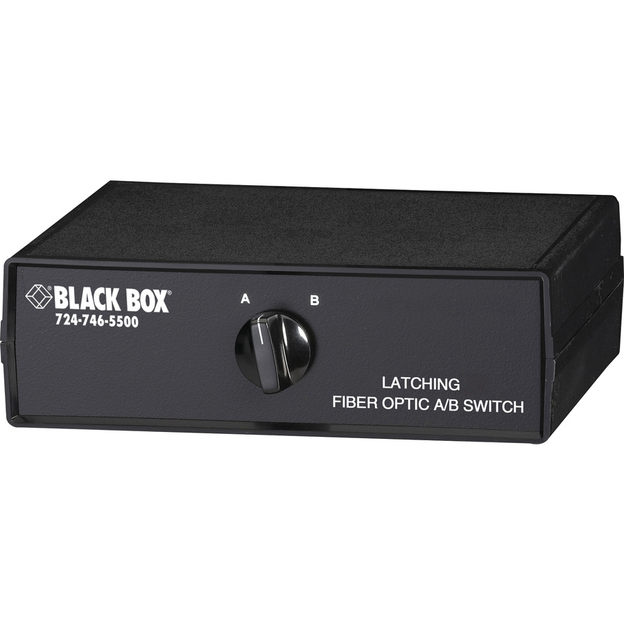 Black Box - Fiber Optic A/B Desktop Switch - Latching with SC Single-Mode Connectors