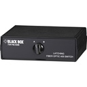 Black Box - Fiber Optic A/B Desktop Switch - Latching with SC Single-Mode Connectors