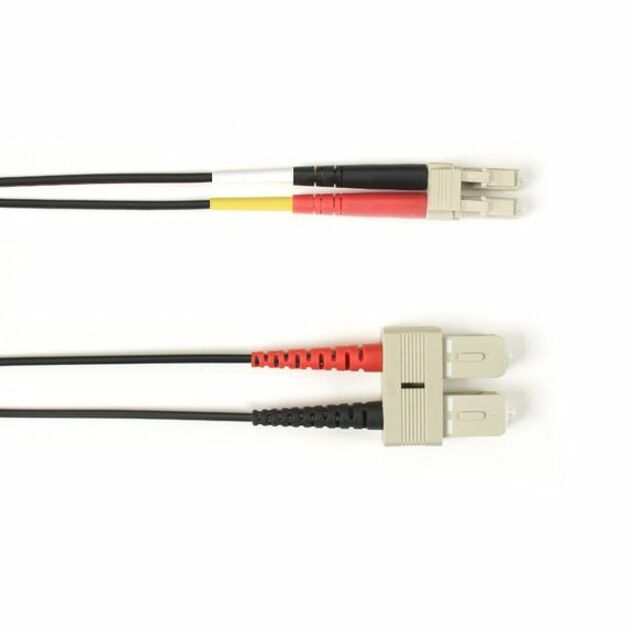 Black Box Colored Fiber OM2 50/125 Multimode Fiber Optic Patch Cable-OFNR PVC