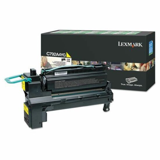 Lexmark C792A4YG Laser Toner Cartridge - Yellow - 1 Pack