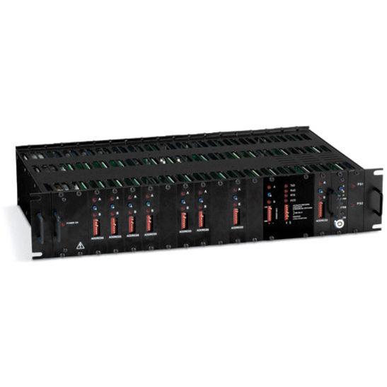 Black Box Pro Switching Gang Switch Chassis - 2U, 18-Card
