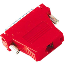 Black Box Modular Adapter Kit - DB25 Male to RJ45 Female, Red