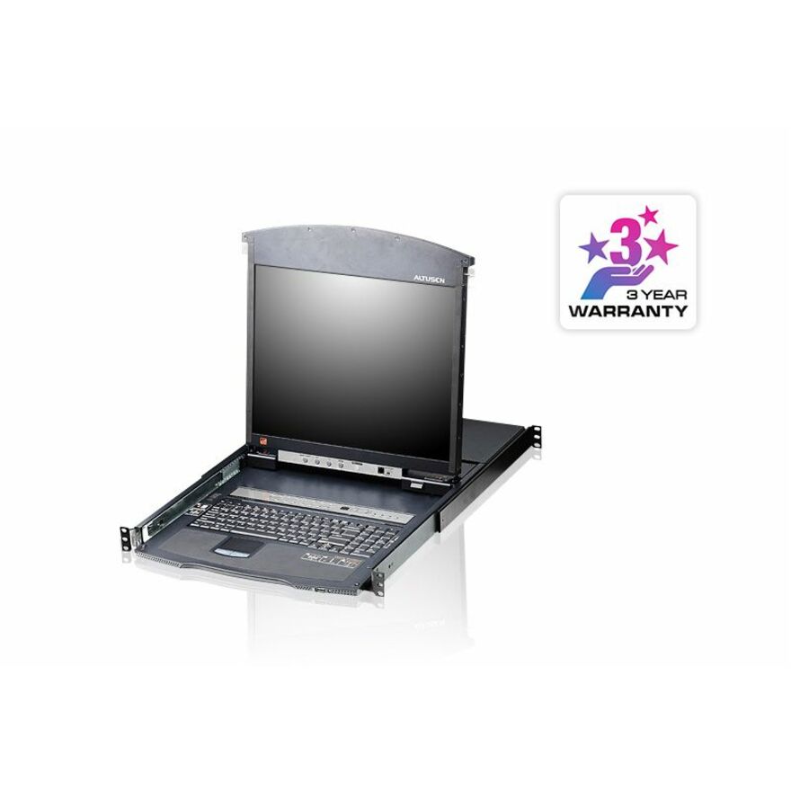 ATEN 8-Port 19in. Dual Rail CAT5 LCD KVM TAA Compliant