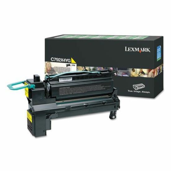 Lexmark C792X4YG Original Laser Toner Cartridge - Yellow - 1 Pack