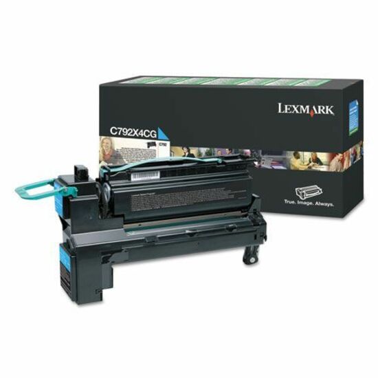 Lexmark C792X4CG Original Laser Toner Cartridge - Cyan - 1 Pack